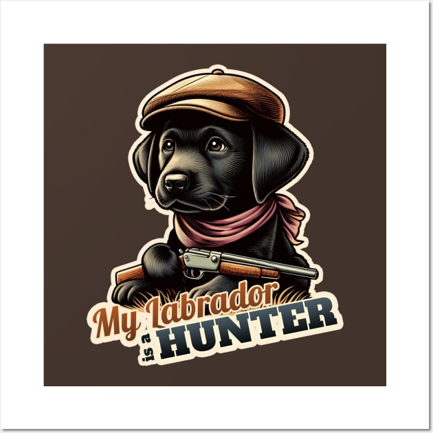 Hunter Labrador Retriever Wall Art by k9-tee